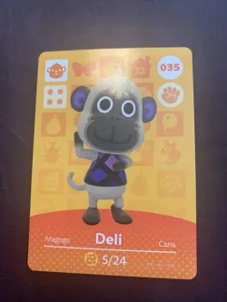 Animal Crossing Amiibo Card Series 1 Deli #035 035-BJ-AOE LP Ships Fast - Image 1