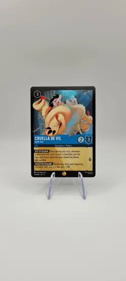 Disney Lorcana TCG: Cruella De Vil - 143/204 Legendary Non Foil Card NM -Fabled - Image 1