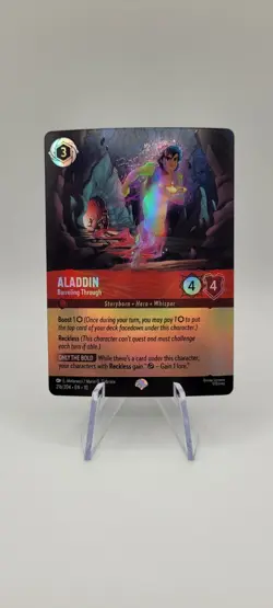 Disney Lorcana TCG: Aladdin-Barreling Through FOIL Epic Card 216/204 NM - Image 1