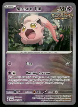 Pokemon Cards Scream Tail 042/131 Reverse Holo Prismatic Evolutions Pokeball NM - Image 1