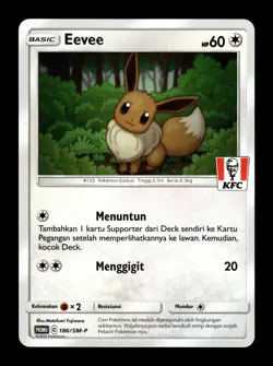 Pokemon Eevee 186/SM-P KFC Kentucky Fried Chicken Promo Card - Image 1