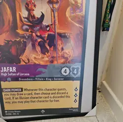 Lorcana Oversized jumbo promo Card Rare Jafar High Sultan Reign of Jafar - Image 4