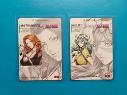 (2) Neliel & Matsumoto - Bleach - Carddass Masters Art Cards - Waifu Doujin ACG - Image 3