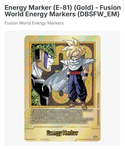 Bandai Energy Marker E-81 Gold Holo Fusion World Dragon Ball Super Card Game - Image 2