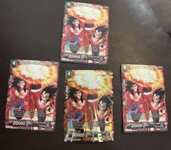 Dragon Ball Super Card Game SS4 Goku And SS4 Vegeta, Combo Attack x4 Playset - Image 1