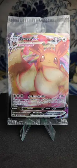 Eevee VMAX SWSH087 SWSH: Sword & Shield Promo Cards Holo, Sealed, Near Mint - Image 1