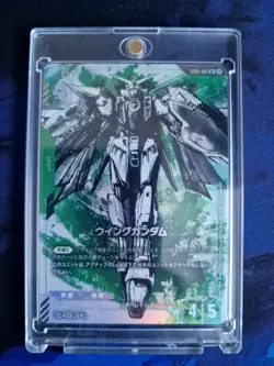 Gundam Card Game limited Box Ver.β ST02-001 LR+ Wing Gundam Japanese FOIL - Image 1