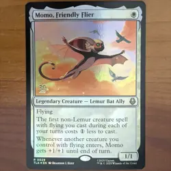 Momo, Friendly Flier - Prerelease Foil Promo - Avatar MTG - Image 1