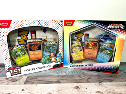 Pokemon TCG Prismatic Evolutions and 151 Poster Collection Bundle NEW - Image 1