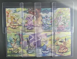 Pokemon Prismatic Evolution Eevee Mini Tin Art Cards 8/8 Complete Bundle - Image 2
