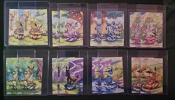 Pokemon Prismatic Evolution Eevee Mini Tin Art Cards 8/8 Complete Bundle - Image 5