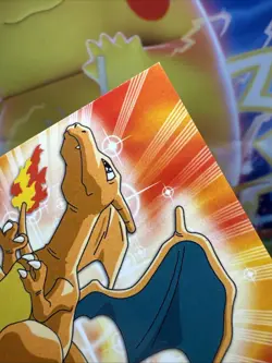 1999 Topps Pokemon TV Animation Edition Charizard Non-Holo #06 Blue Logo LP - Image 4