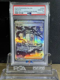 2023 POKEMON PALDEA EVOLVED SPECIAL ILLUSTRATION RARE GRUSHA 268/193 PSA 10 - Image 1
