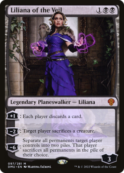 x1 Liliana of the Veil DMU MTG 97 MYTHIC M/NM 1x - Image 1
