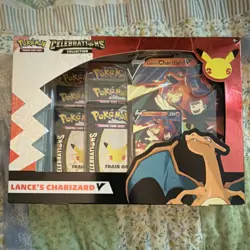 Pokemon Celebrations Collection Lance's Charizard V Box English 25th Anniversary - Image 1
