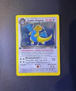 Pokemon Karten - Dunkles Dragoran 1. Edition Holo 5/82 - Swirl! Team Rocket - DE - Image 1