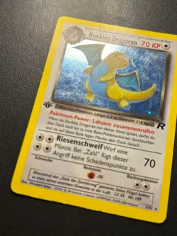 2000 Pokemon Team Rocket # 5/82 Dunkles Dragoran 1. Edition Holo Deutsch 🐲 MP - Image 4