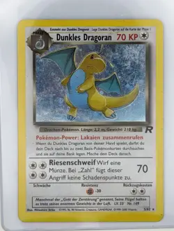 2000 Pokemon Team Rocket # 5/82 Dunkles Dragoran 1. Edition Holo Deutsch - Image 1