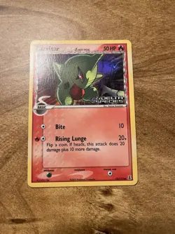 Pokemon Larvitar 73/113 EX Delta Species 50HP Reverse Holo 2005 - Image 1