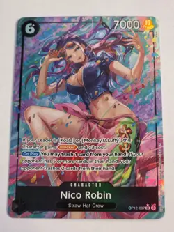 Nico Robin - Alt Art SR FOIL - OP12 - PACK FRESH -Legacy of the Master - Image 1