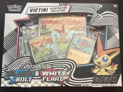 Pokemon TCG Black Bolt & White Flare Unova Victini Illustration Collection Box - Image 1