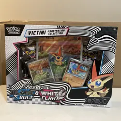 Pokemon TCG Black Bolt & White Flare Unova Victini Illustration Collection Box - Image 1