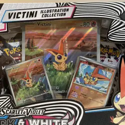 Pokemon TCG Black Bolt & White Flare Unova Victini Illustration Collection Box - Image 2