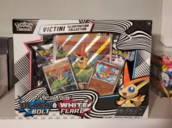 Pokemon TCG Black Bolt & White Flare Unova Victini Illustration Collection Box 196214112599 - Image 1