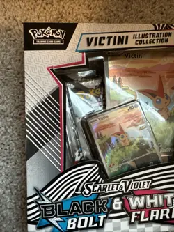 Pokemon TCG Black Bolt & White Flare Unova Victini Illustration Collection Box - Image 3
