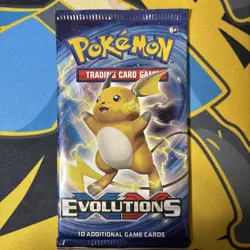 Pokemon TCG XY Evolutions Booster Pack - Factory Sealed - Raichu Artwork 2016 - Image 1
