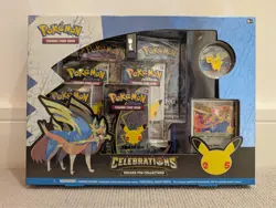 Pokemon TCG: Celebrations Zacian Deluxe Pin Collection Box 25th - New and sealed - Image 1