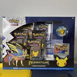 Celebrations Deluxe Pin Collection Box Zacian Lv X Box Sealed Pokemon TCG - Image 1