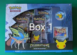 Pokemon TCG Zacian LV X Celebrations Deluxe Pin Collection Box Factory Sealed! - Image 1