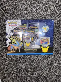 Pokemon TCG Celebrations Zacian Deluxe Pin Collection Box 25th Sealed - Image 1