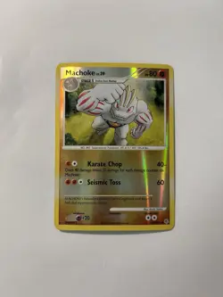 Machoke Diamond and Pearl 53/130 Pokemon TCG Card Reverse Holo NM - Image 1