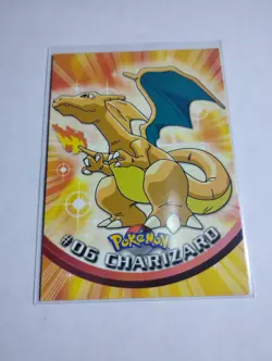 Pokemon Charizard #06 Topps Card 1 Blue Logo LP - Image 1