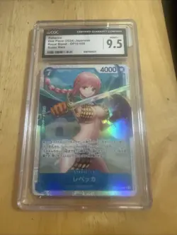 One Piece 2024 Japanese Rebecca Royal Bloodline Super Rare Card OP10-058 CGC 9.5 - Image 1