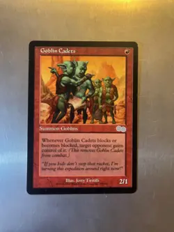 Goblin Cadets LP 1998 Urza's Saga Magic Cards, COMBINED SHIPPING - Image 1
