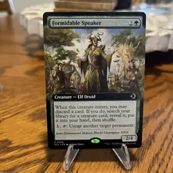 Magic The Gathering Formidable Speaker (Extended Art) Lorwyn Eclipsed Regular - Image 1