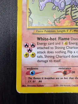 Shining Charizard - 107/105 - Pokemon Neo Destiny Unlimited Holo Rare WOTC MP - Image 4