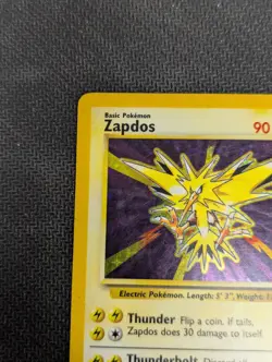 Pokemon TCG Zapdos Base Set Holo Rare Card 16/102 - MP - Image 4