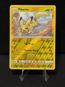 Pikachu Reverse Holo - Sun & Moon Burning Shadows #40/147 - Image 1