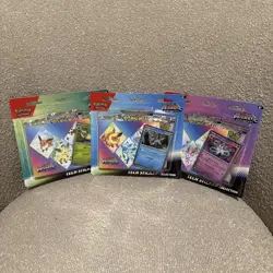 Pokemon TCG: Scarlet Violet Prismatic Evolutions Tech Sticker Collection 3X Lot - Image 1