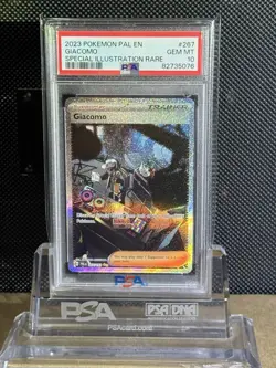 2023 POKEMON PALDEA EVOLVED SPECIAL ILLUSTRATION RARE GIACOMO 267/193 PSA 10 - Image 1