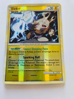 Pokemon Elekid Reverse Holo HS Triumphant 21/102 LP - Image 1