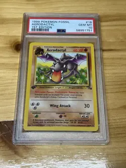 AERODACTYL 1999 POKEMON FOSSIL 1ST ED EDITION #16/62 PSA 10 GEM 💎 MINT - Image 1