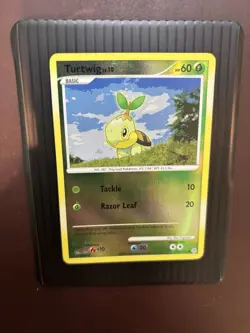 Pokemon Turtwig Reverse Holo 103/130 DP Diamond & Pearl LP - Image 1