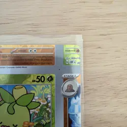 Pokemon TCG Misprint Error Miscut NFC Smoliv Reverse Holo NM Obsidian Flames - Image 3