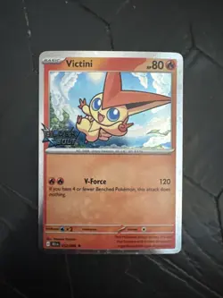 Victini #012/086 SV: Black Bolt - Pokemon TCG - STAMPED PROMO - COSMOS HOLO - Image 1