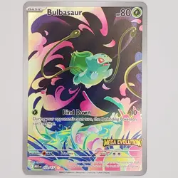 2025 Pokemon Mega Evolution Stamped Bulbasaur Promo #133/132 NM - Image 1